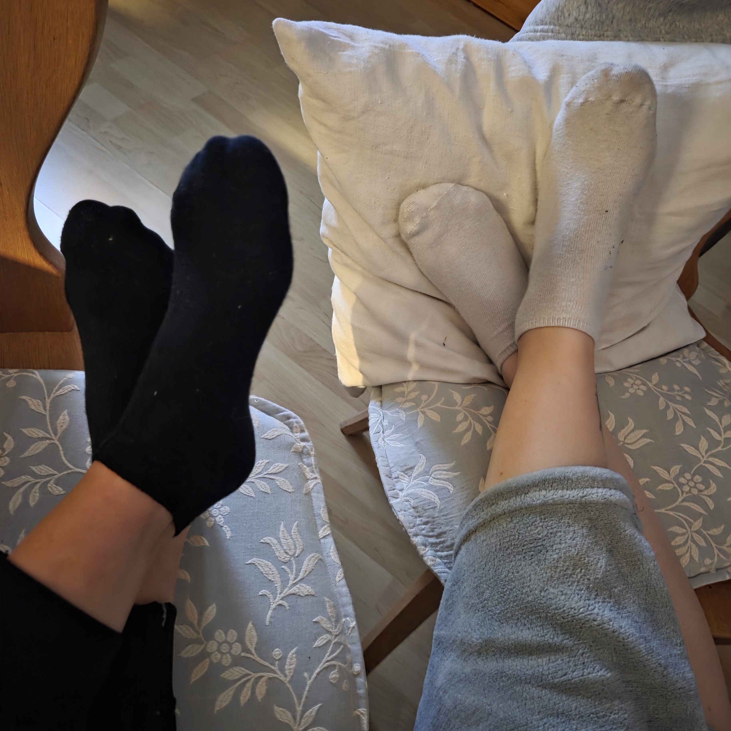 Getragene Socken